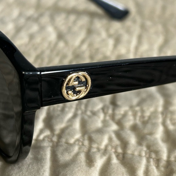 Gucci Round Black Sunglasses 52MM AS IS PLEASE READ DESCRIPTION - Picture 10 of 13